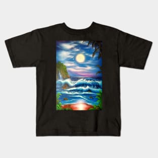 Hawaiian seascape Kids T-Shirt